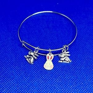 Cute hand crafted bunny charm bracelet